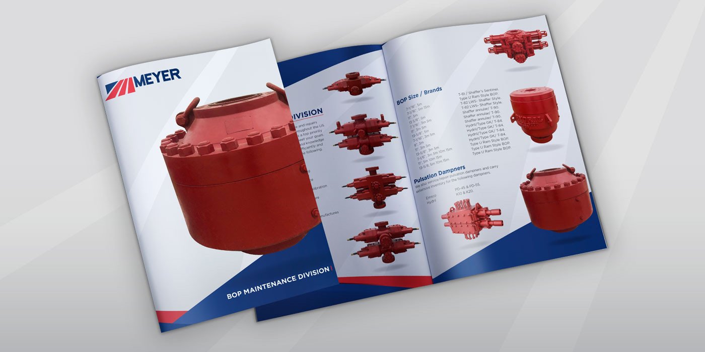 Meyer BOP maintenance division catalog, cover and open spread